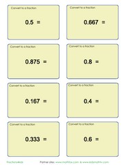 Converting decimals to fractions
